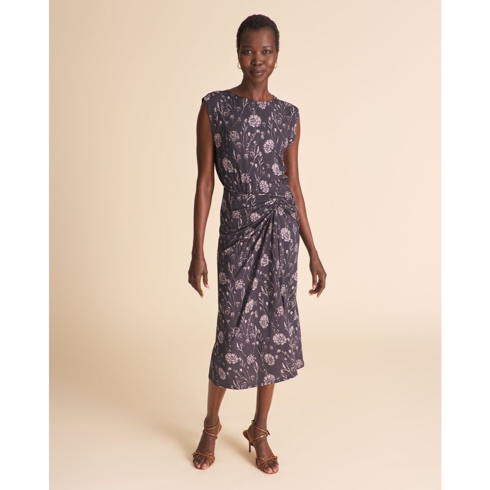 MM Lafleur Zita 1.0 Printed Jersey Drape Dress - XXL